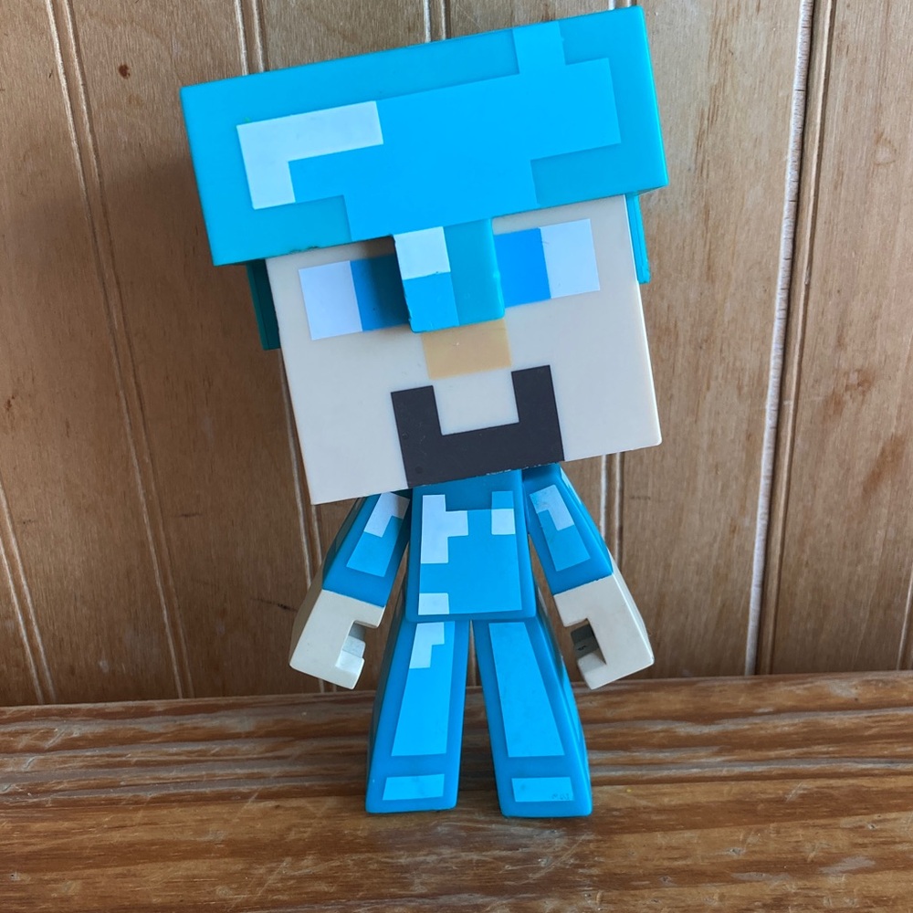 Minecraft Steve Action Figure with Removable Helmet